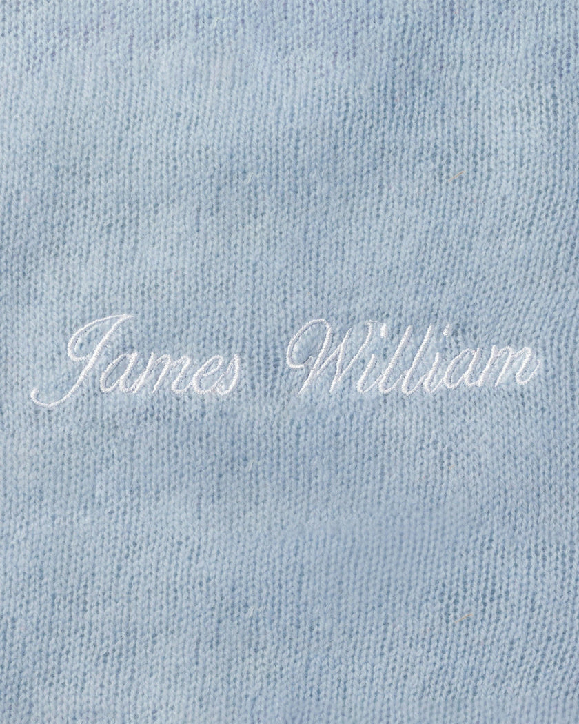 Cashmere Baby Blanket in Light Blue