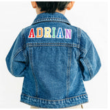 Custom Embroidered Washed Denim Jacket