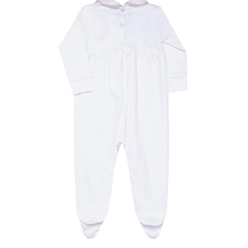 Nella Long Sleeve Smocked Footie