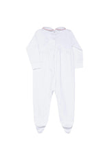 Nella Long Sleeve Smocked Footie