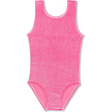 Pink Sparkle Velvet Leotard, Pink