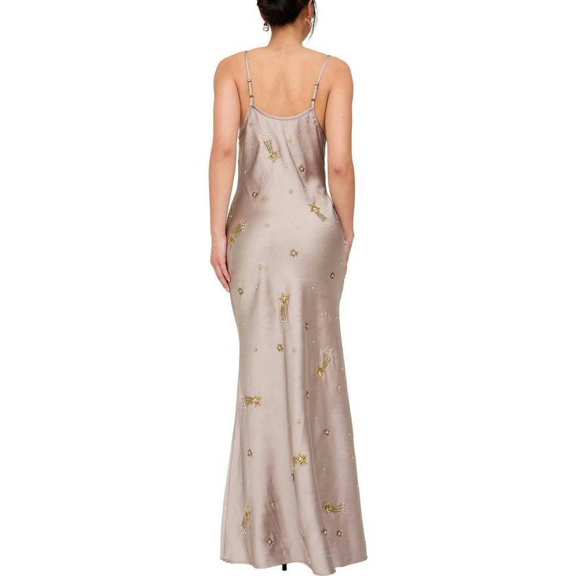 Starburst All Over Embellished Maxi Dress