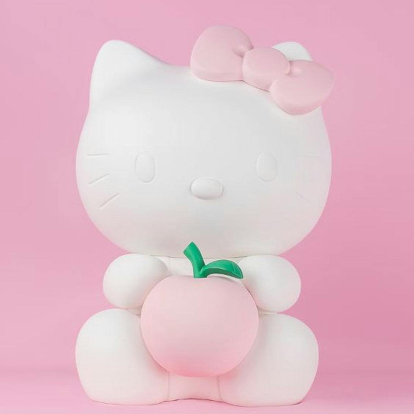 Hello Kitty APPLE Matt White with Pastel Pink Apple 10in