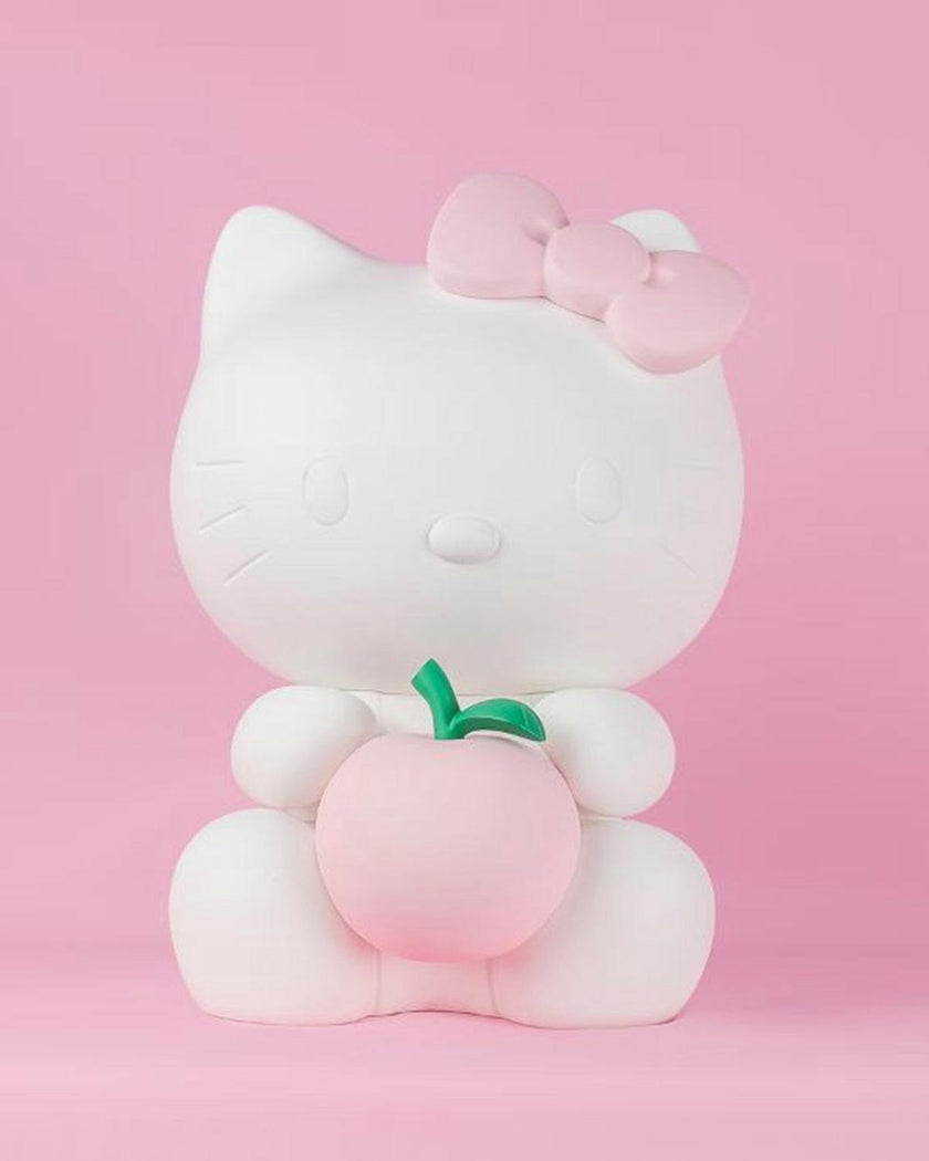 Hello Kitty APPLE Matt White with Pastel Pink Apple 10in