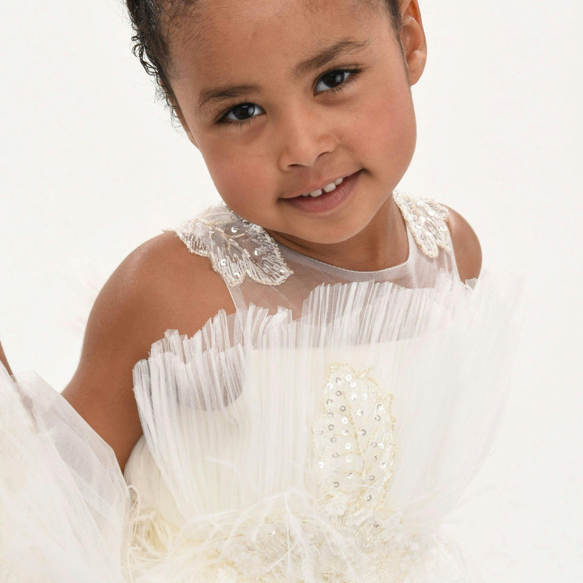White Zayante Tiered Dress
