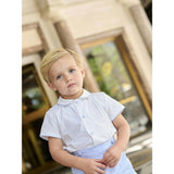 Nicky Hilton x La Coqueta Blue Stripe Chasen Baby Boy Set