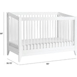 Sprout 4-In-1 Convertible Crib With Toddler Bed Conversion Kit
