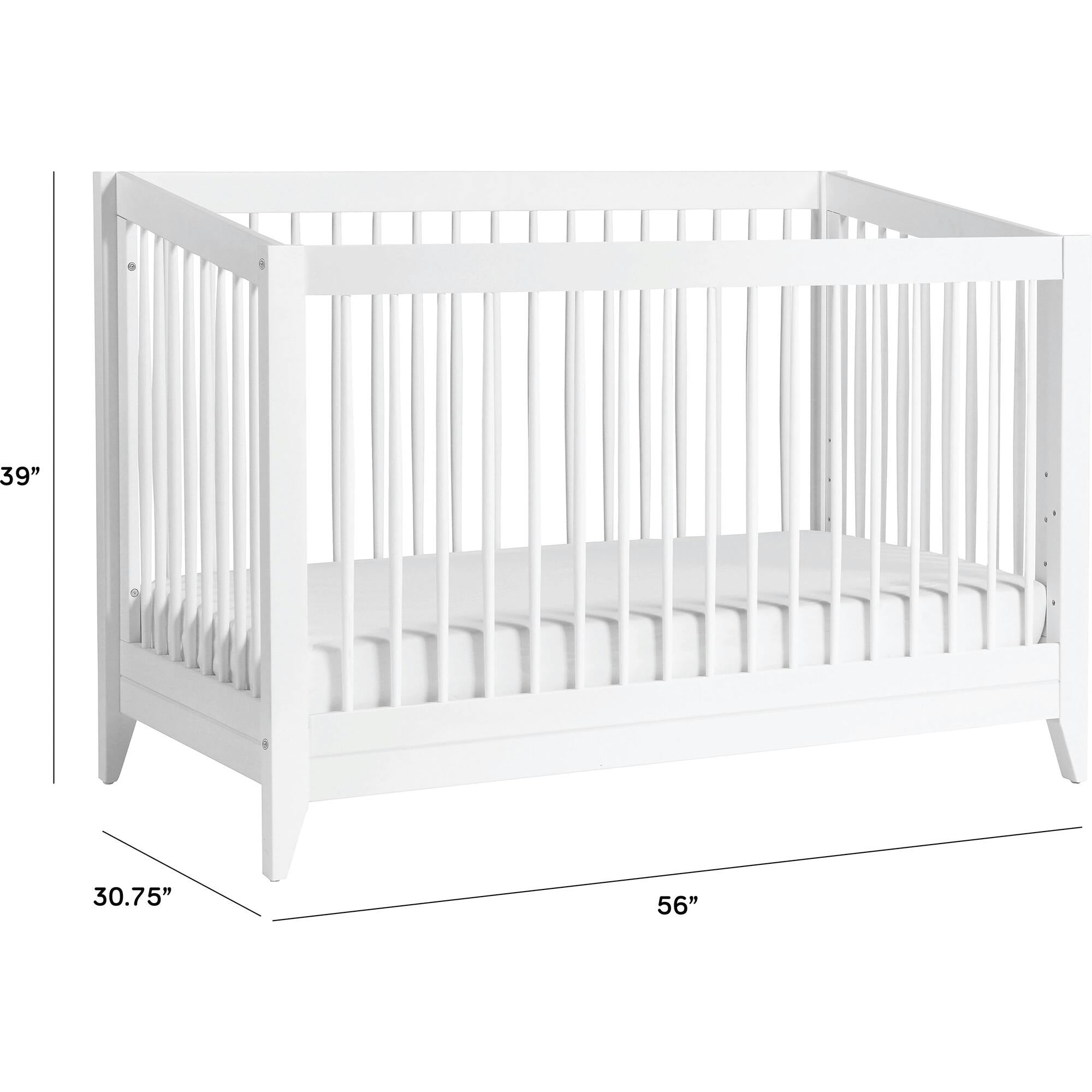 Sprout 4-In-1 Convertible Crib With Toddler Bed Conversion Kit