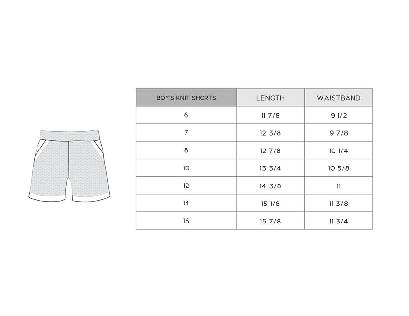Boys Knit Shorts in Cloud Blue