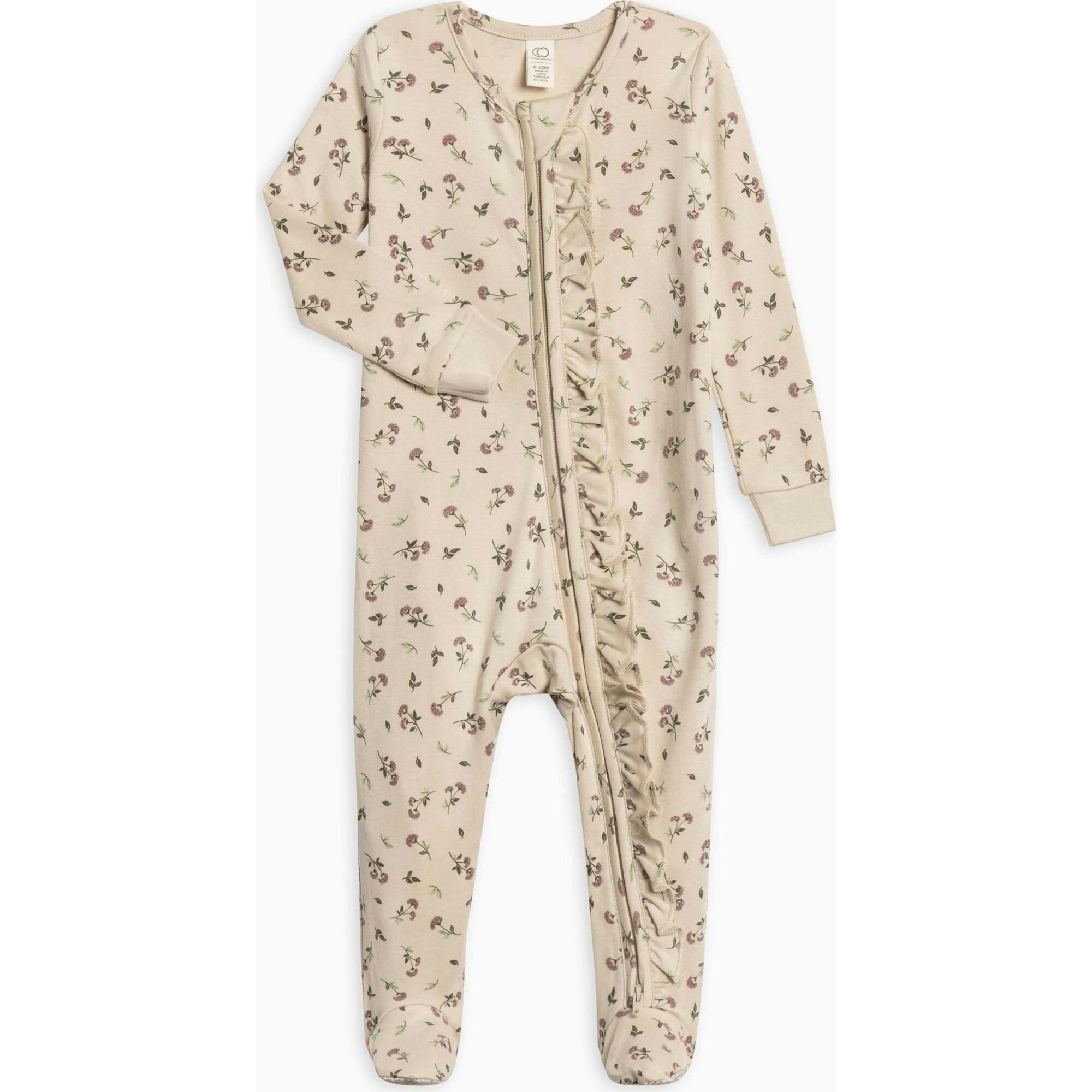 Neve Ruffle Zipper Footie