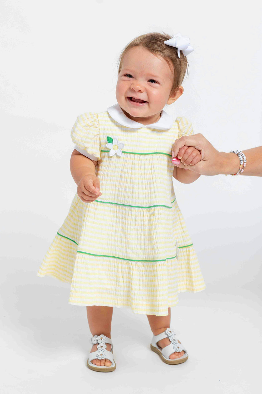 Stripe Dress With Flowers