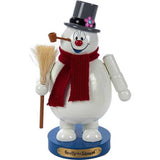 10-Inch Wooden Frosty the Snowman Nutcracker