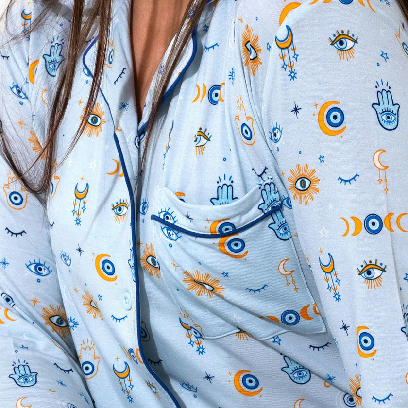 The Eye Blue Bamboo Women's Pajama Set