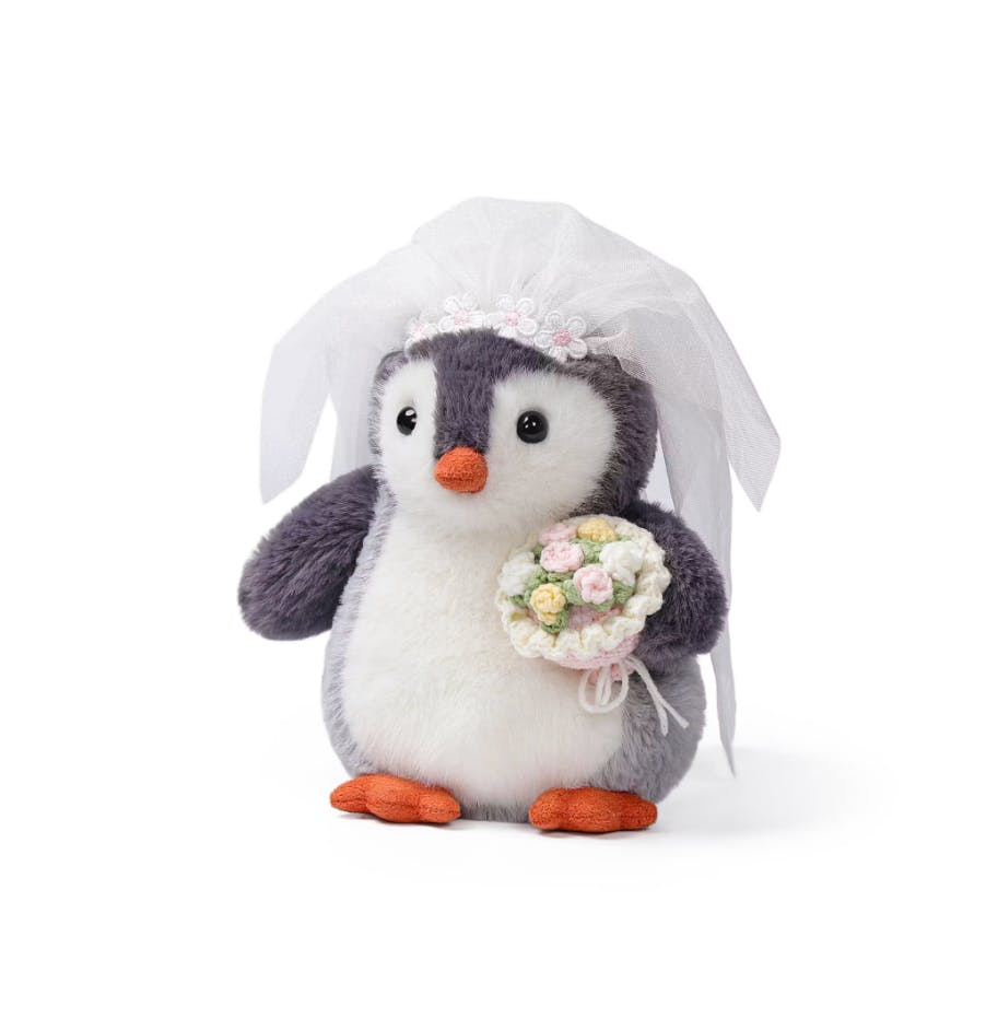 McHugs Glacier Penguin Bride Weighted Plush 18 cm