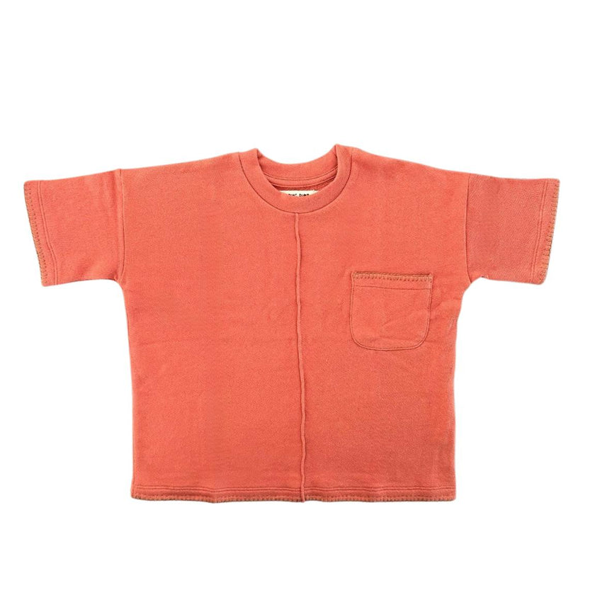 Hand-Embroidered French Terry Top