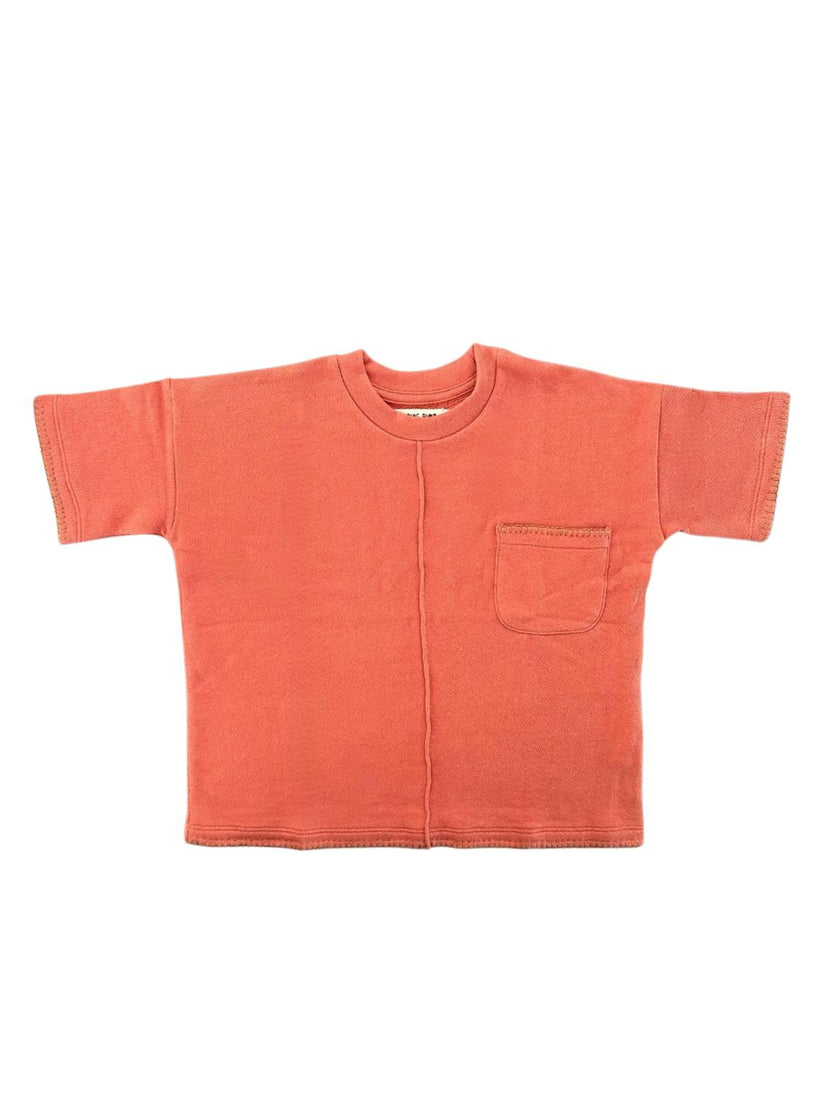 Hand-Embroidered French Terry Top