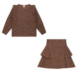 Cotton Woven Top and Skirt Sandstorm