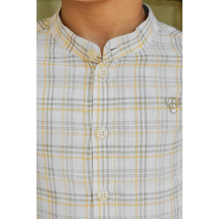 TARTINE ET CHOCOLAT Green Fern Checked Shirt