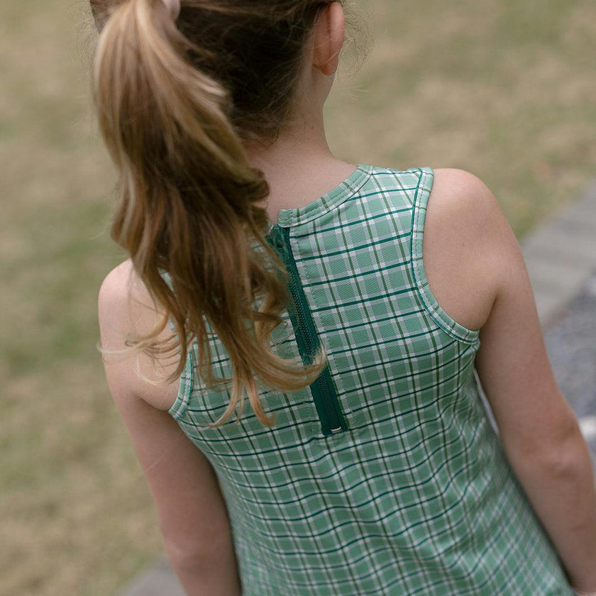 Tennis Dress in Apple Check