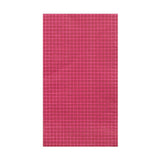 Magenta Grid Print Guest Napkins