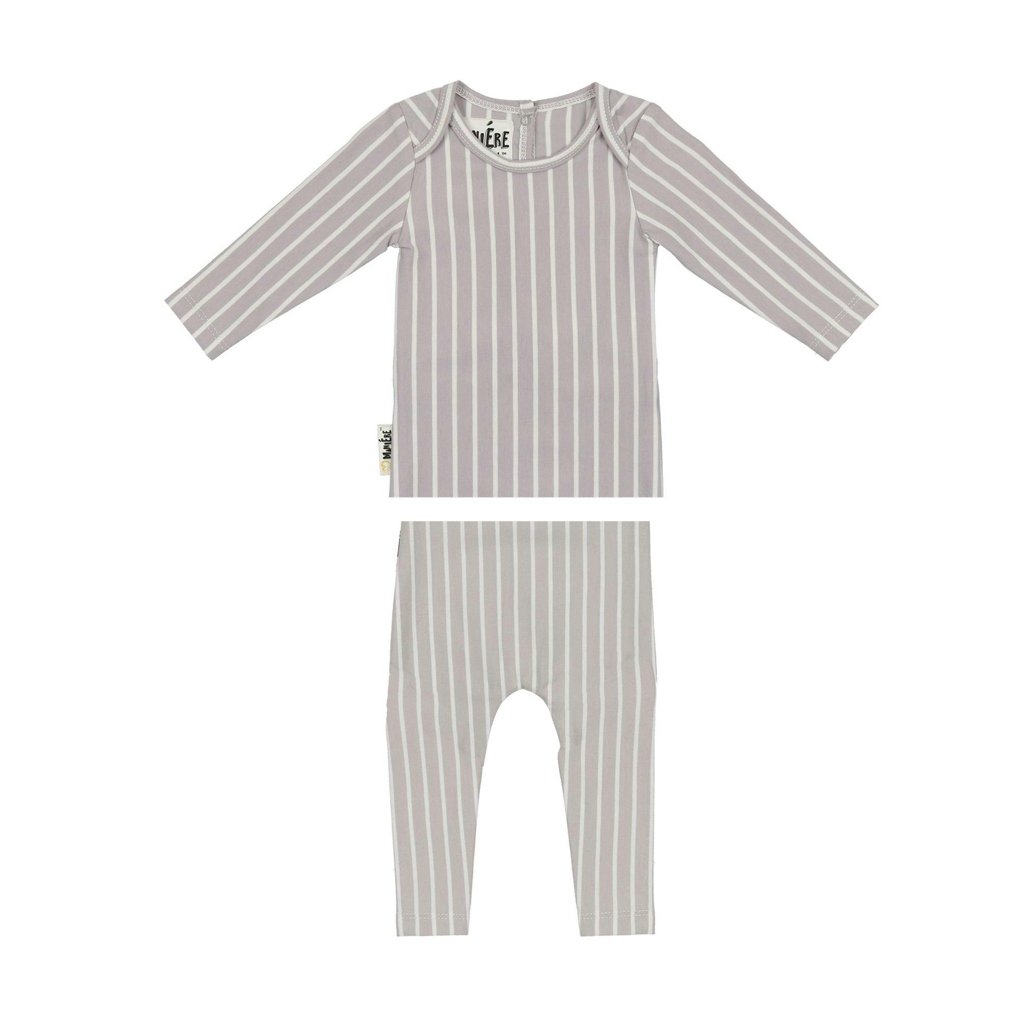 Vertical Pinstripe Loungewear Set