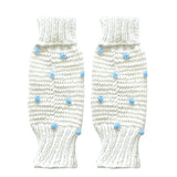 Hand Knit Pom Leg & Arm Warmers