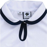 Serena Sleeveless Performance Polo, White