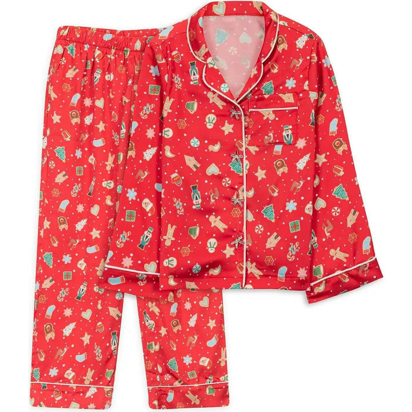 Christmas Cookies Long Sleeve Pajama Pant Set