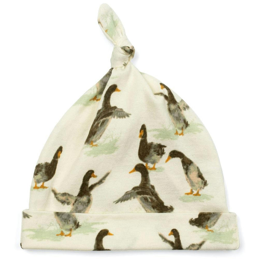 Organic Cotton Knotted Beanie Hat