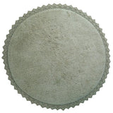 PERLA Olive crochet finish rug