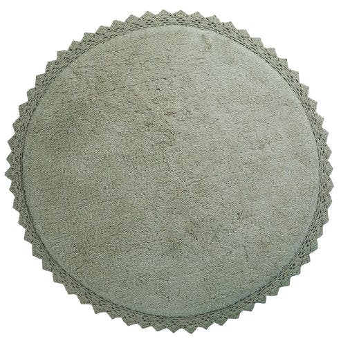PERLA Olive crochet finish rug