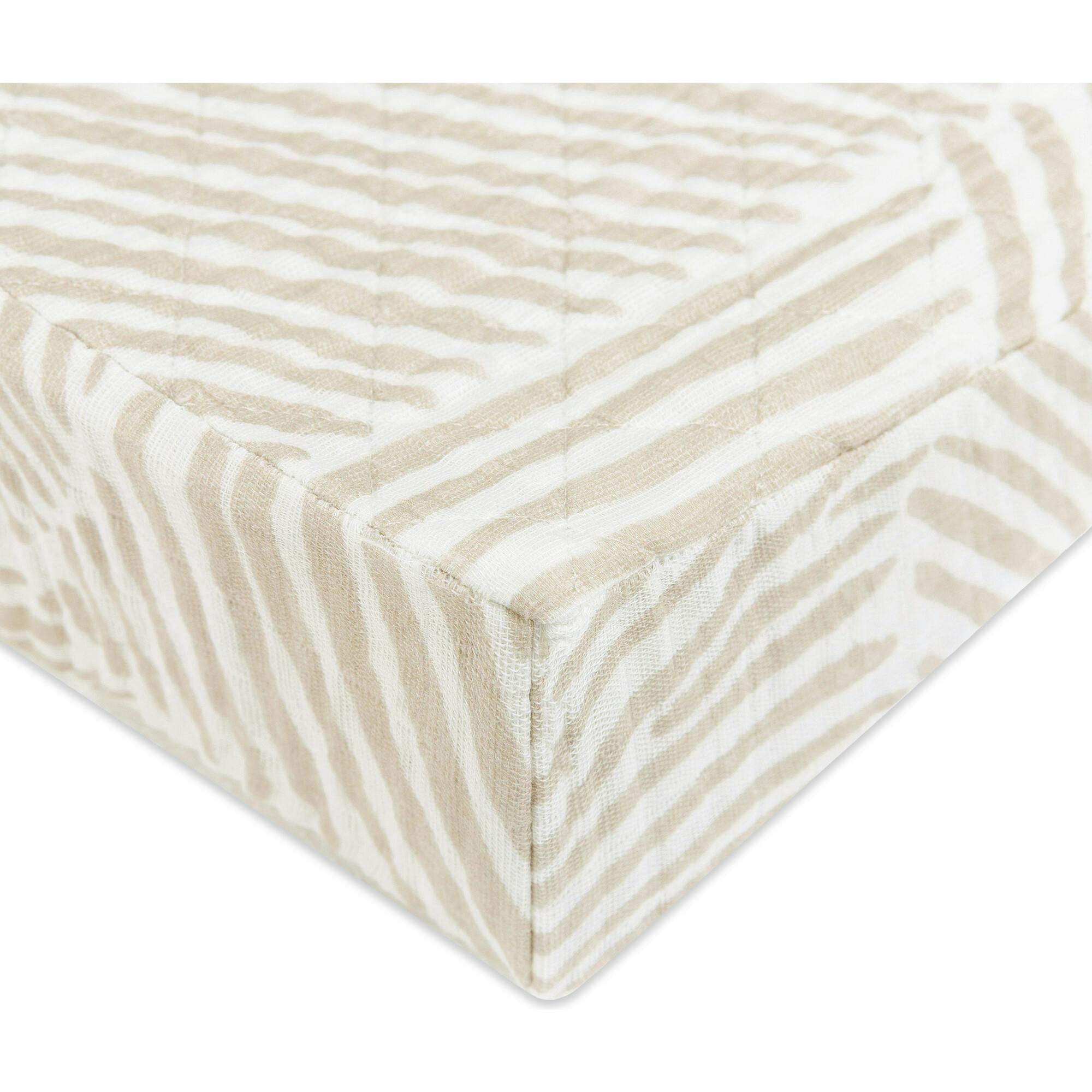 Organic Muslin Cotton Quilted Changing Pad Cover