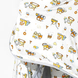 Love Trucks White Bamboo Blanket