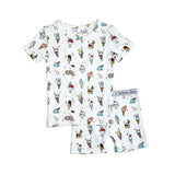 Ice Cream Bamboo Kids Pajama Short Set
