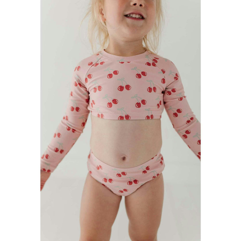 Girl's Crop Two-Piece Swimsuit
