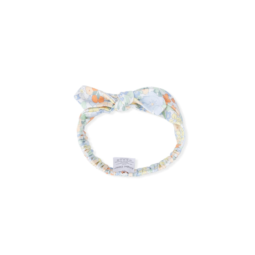 Georgia Floral - 2 Way Ruffle Back Zipper Footie & Headband Set