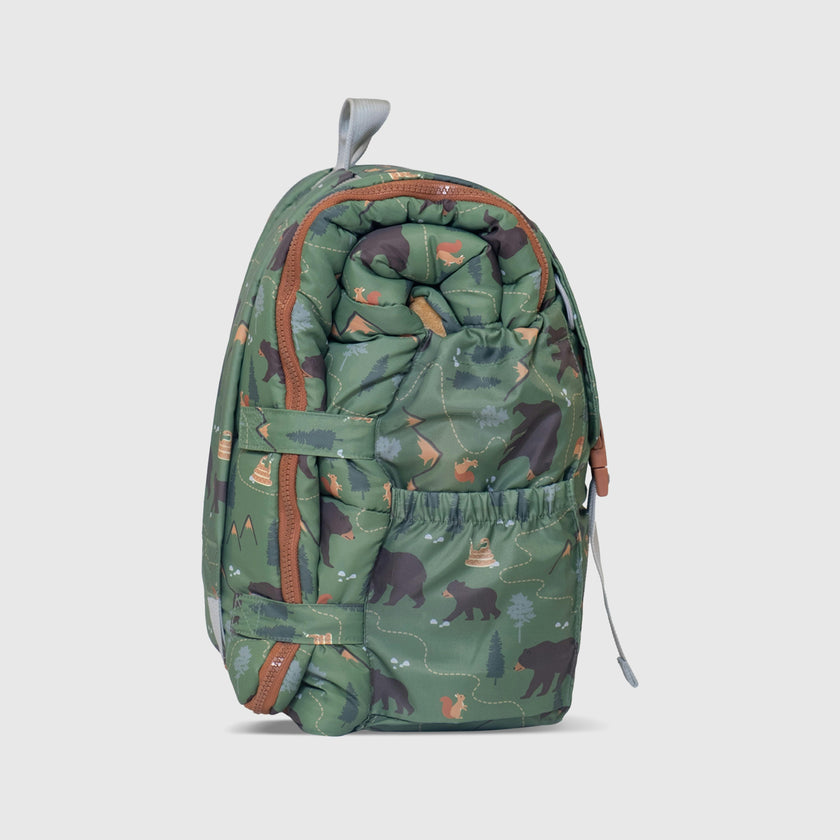 Sleep-N-Pack™ – Little Kid Size | Pals in Print: Camping Bears Trail