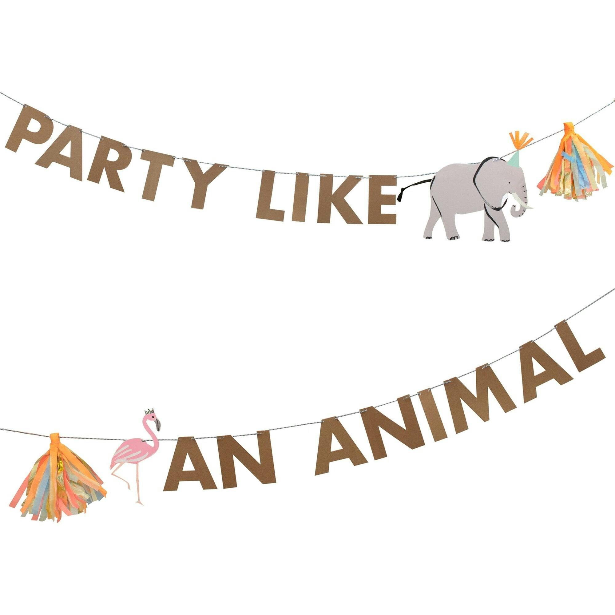 Safari Animals Large Garland Set