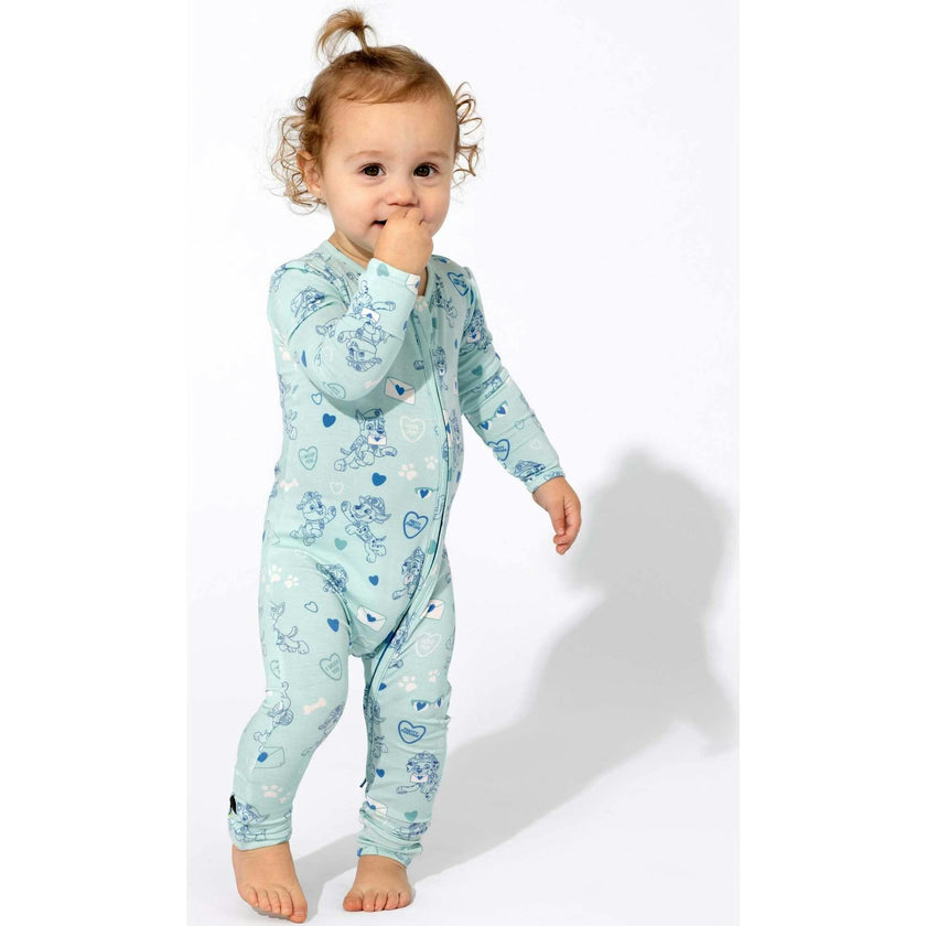 PAW Patrol: Valentine's Blue Bamboo Convertible Footie