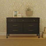 Alouette 7-Drawer Assembled Dresser in Archival Black