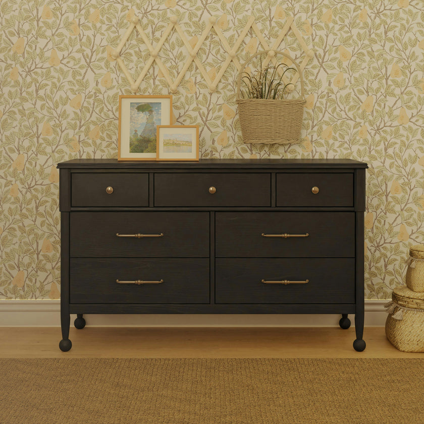 Alouette 7-Drawer Assembled Dresser in Archival Black
