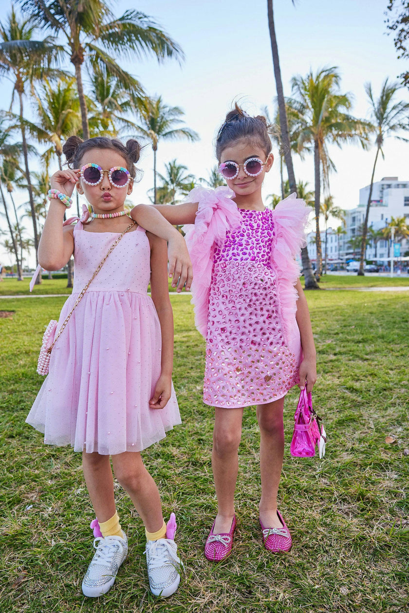 Pink Bejeweled Dress