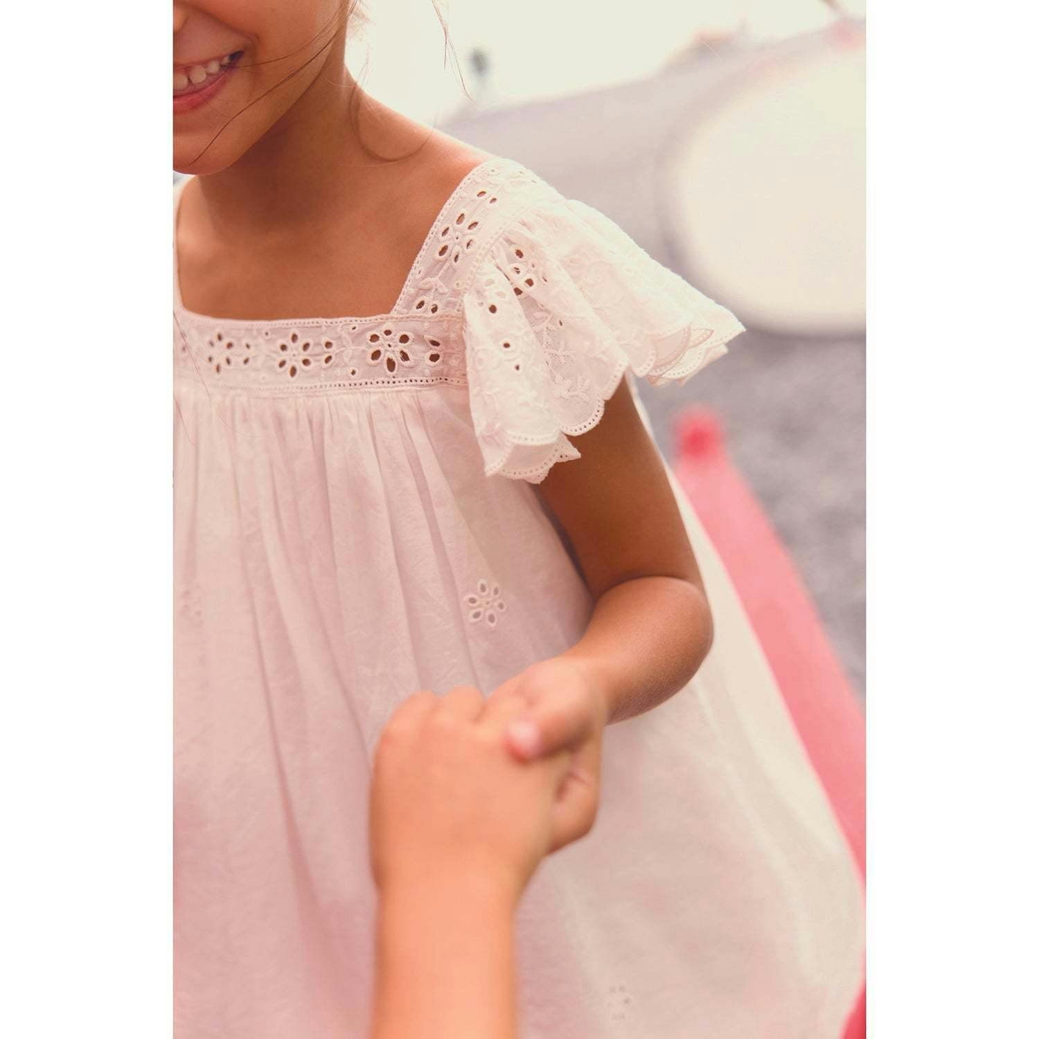 BONTON Embroidered Voile Laura Dress