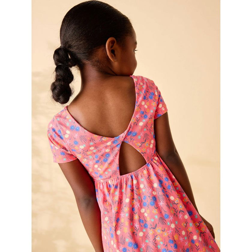 Twist Back Ballet Dress, Malindi Wildflowers