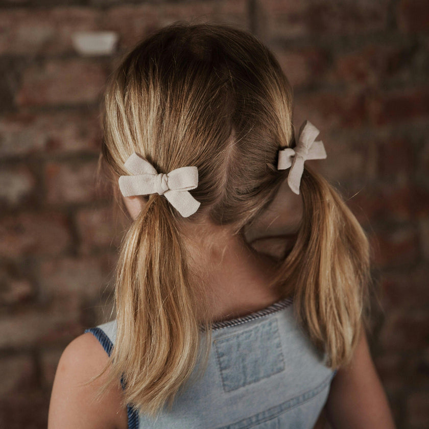 Skinny Ribbon Pigtail Bows