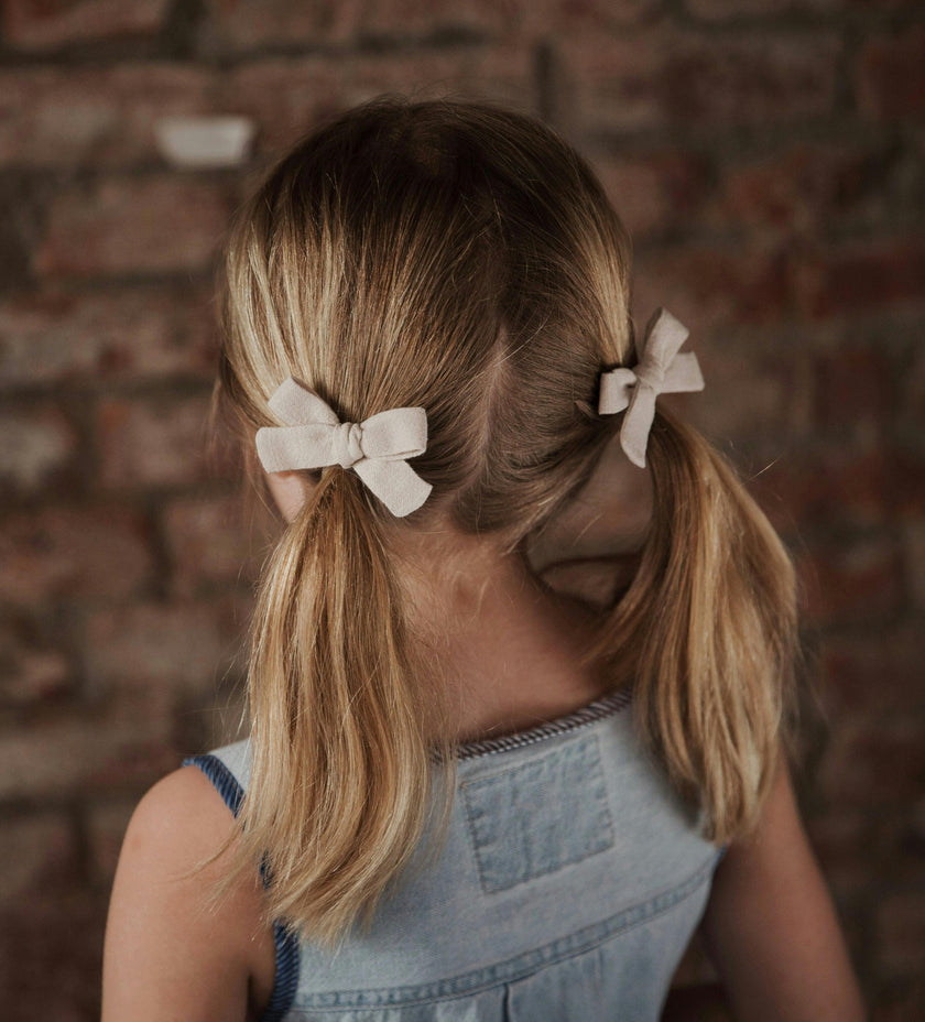 Skinny Ribbon Pigtail Bows