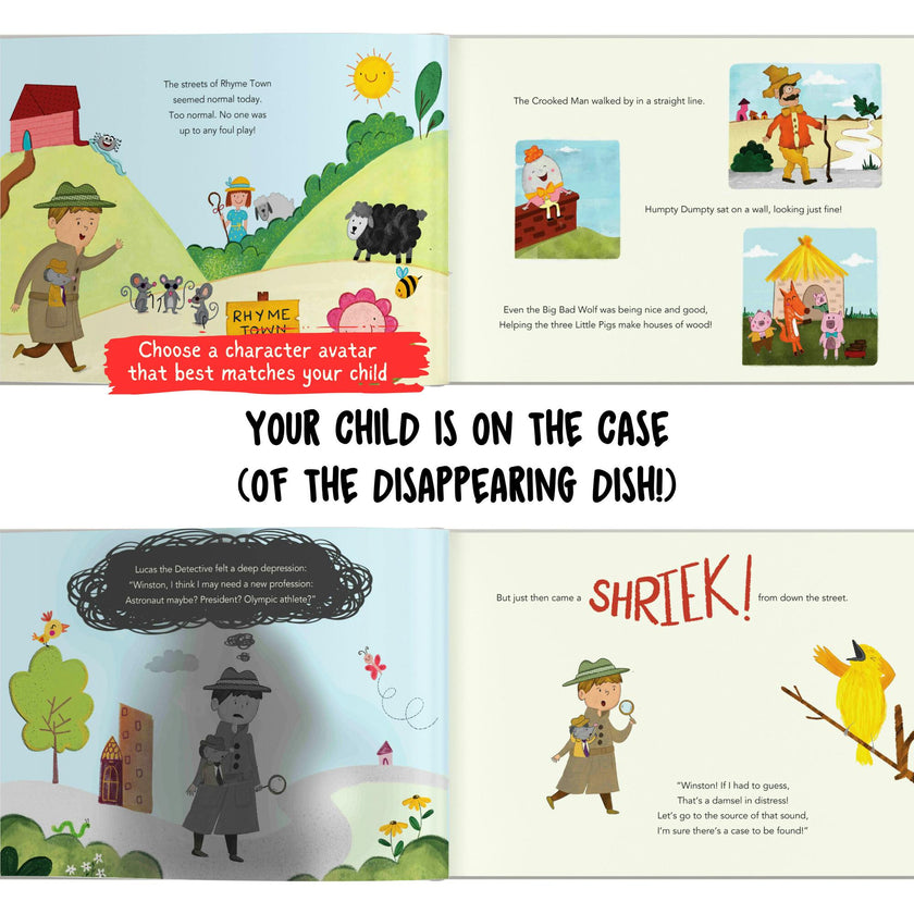 Your Child the Detective: The Case of the Disappearing Dish (Personalized Nursery Rhyme Book)