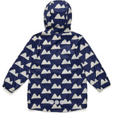 Navy Peak to Peak Recyclced Waterproof Raincoat
