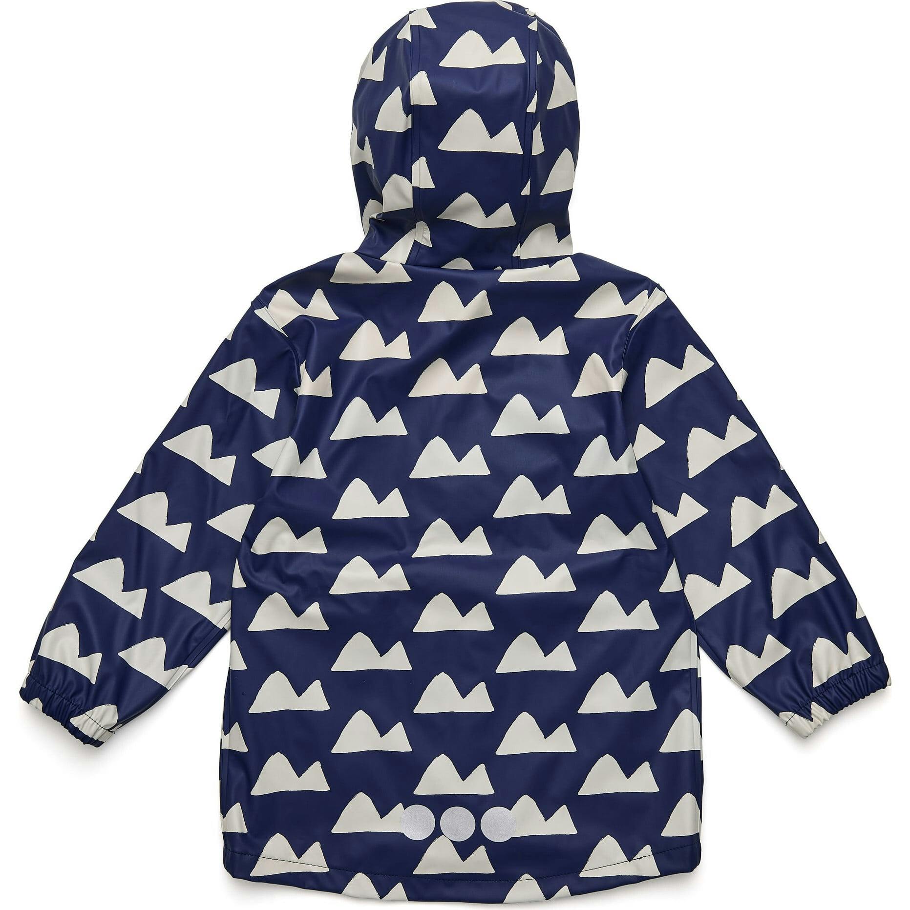 Navy Peak to Peak Recyclced Waterproof Raincoat