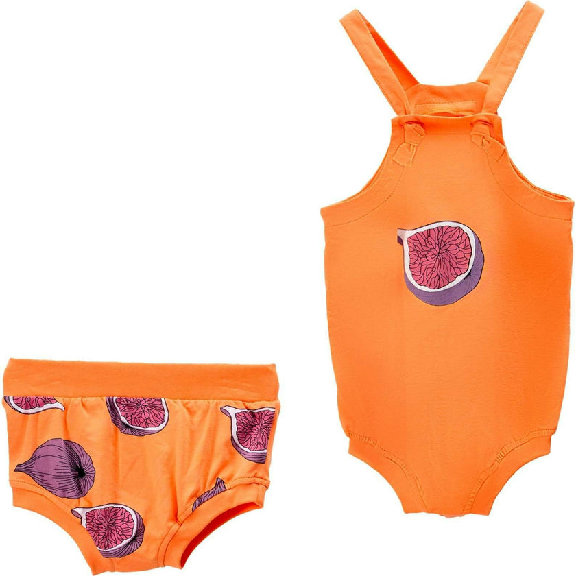 Fig Graphic Sleeveless Babysuit Outfit